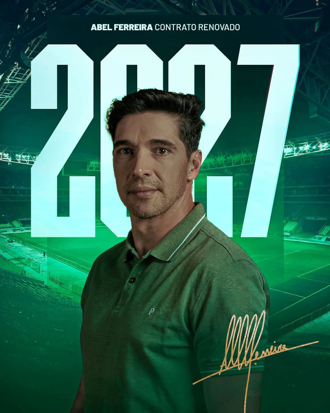 Palmeiras fecha renovação com Abel Ferreira até 2027 e mantém projeto sem multa - Imagem 1