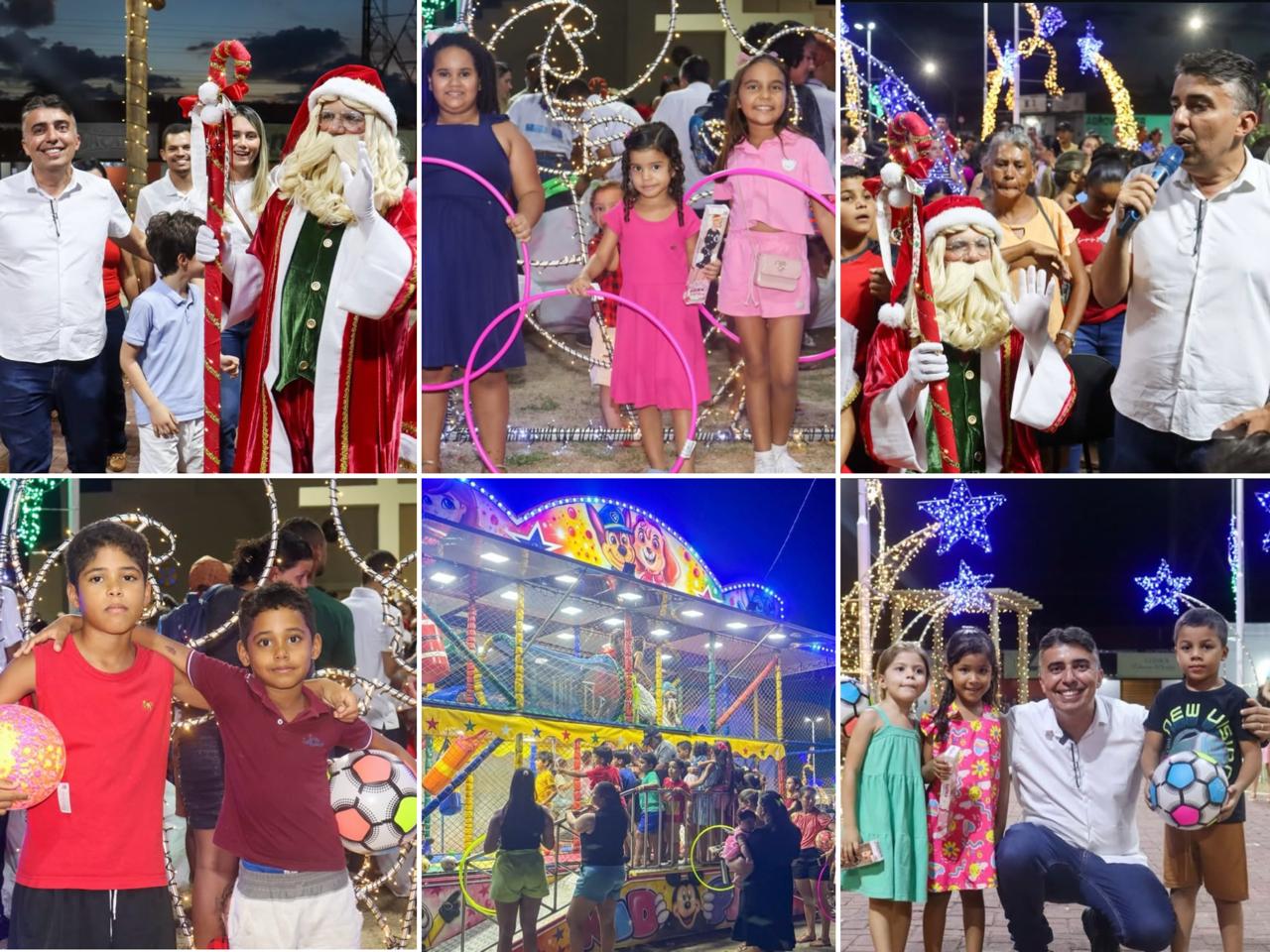 Noite Natalina para as crianças - Foto: Prefeitura de Lagoa Alegre