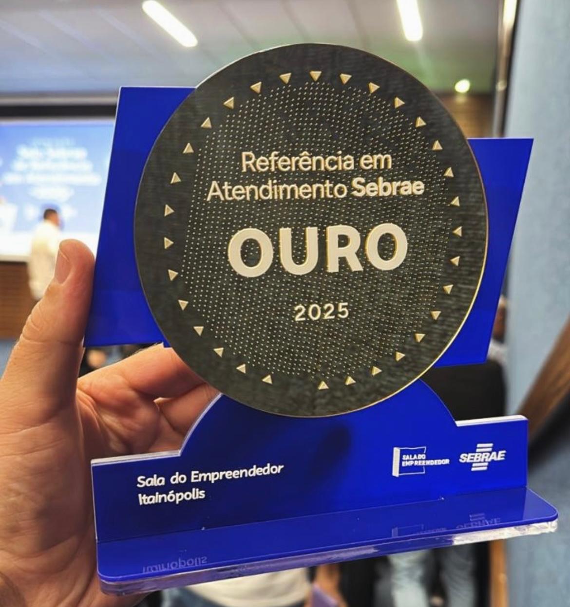 Premiação Selo Ouro Sebrae 2025 - Foto: Prefeitura de Itainópolis