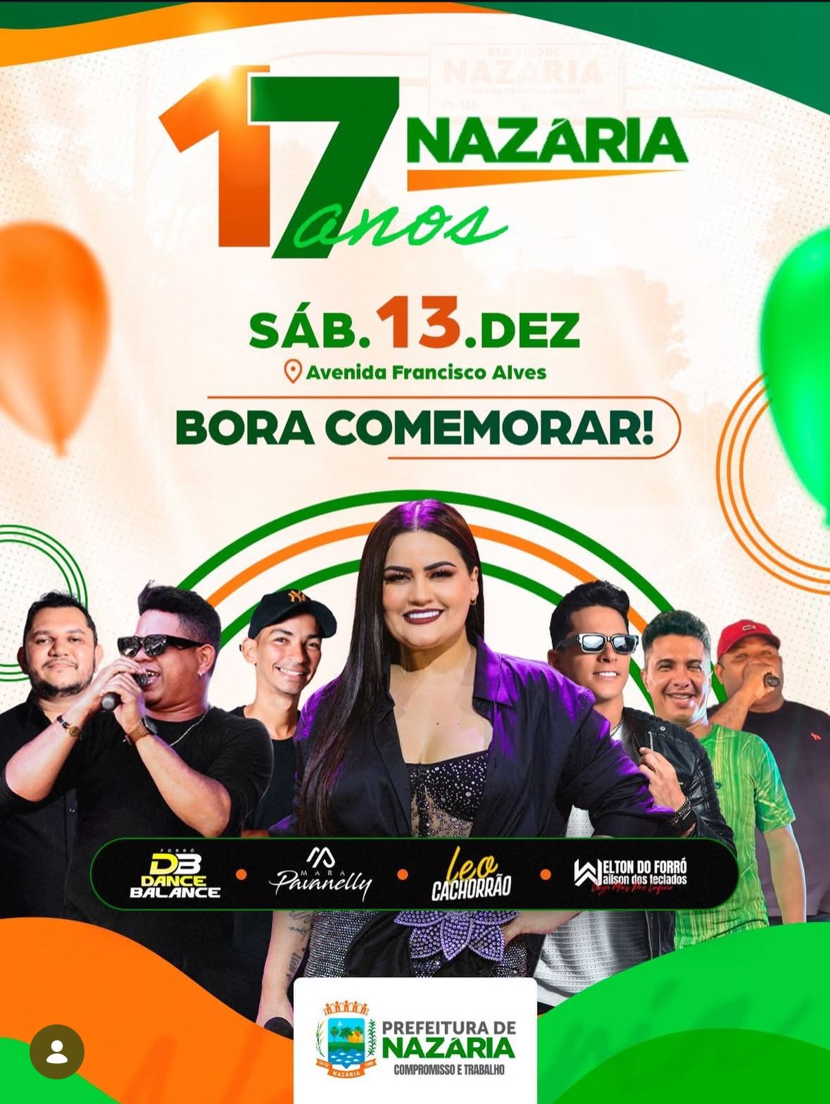 Nazária celebra 17 anos com grande festa neste sábado (13) - Imagem 1