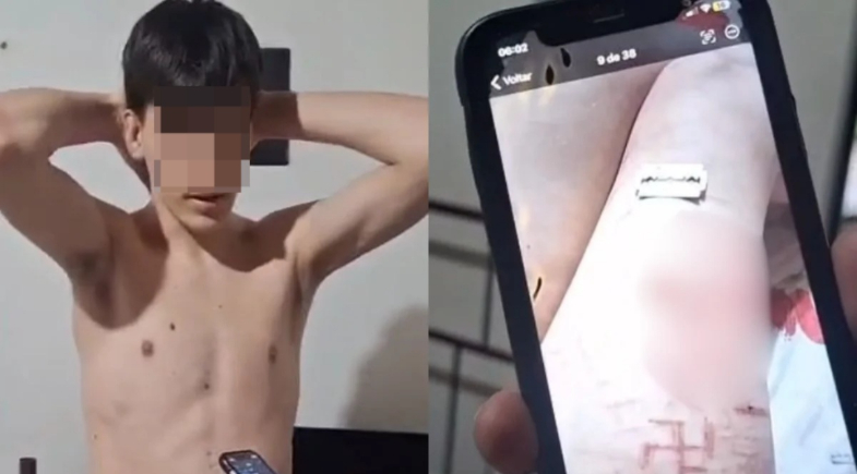 Jovem preso por induzir automutilação e estupro virtual | Reprodução
