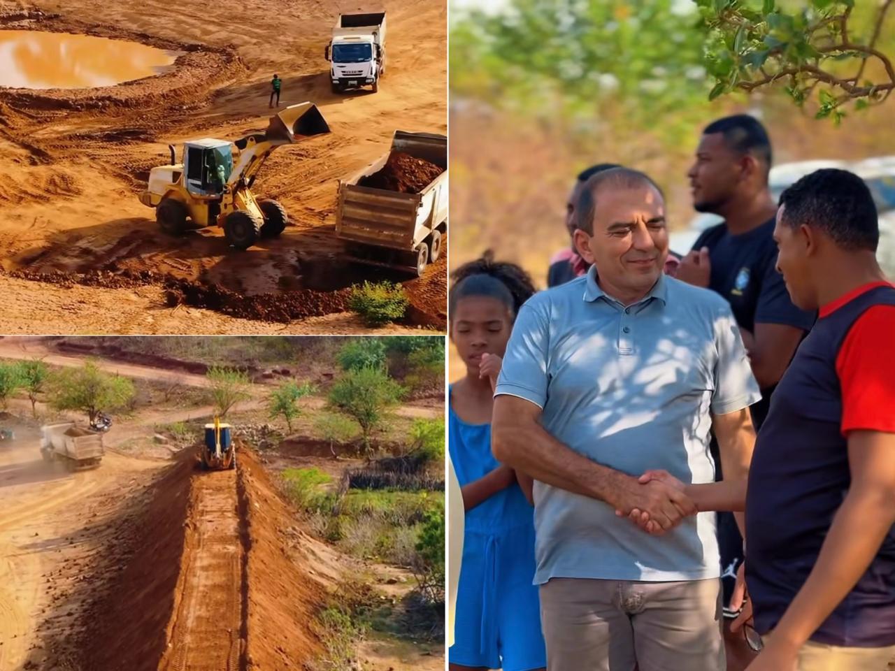 Limpeza e ampliação da Barragem da Pitombeira - Foto: Prefeitura de Queimada Nova