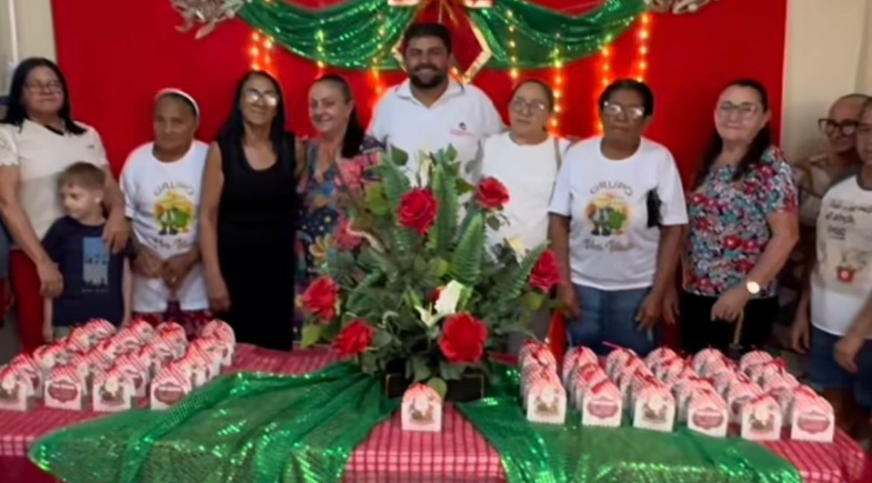 Prefeitura de Alegrete do Piauí promove confraternização com idosos e gestantes