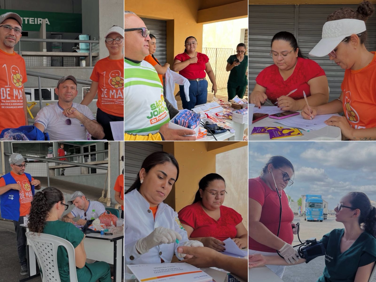 Ação em saúde sobre Dezembro Vermelho e Laranja - Foto: Prefeitura de São João da Fronteira