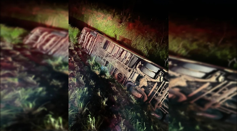 Acidente envolvendo ônibus em Goiás | Reprodução