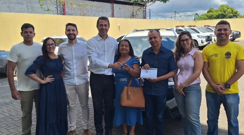 Secretaria do Meio Ambiente de Itainópolis recebe veículo da Secretaria do Meio Ambiente do Estado do Piauí.