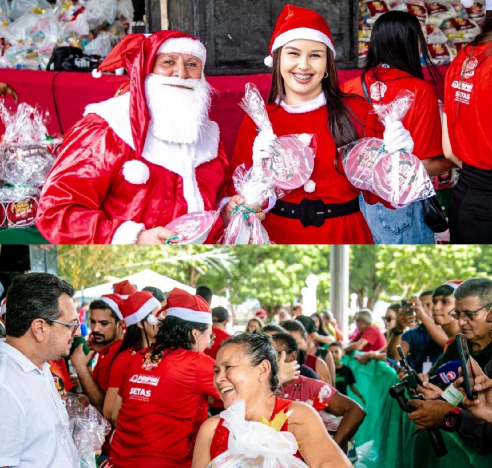 Prefeitura de Piripiri realiza entrega de cestas natalinas no Natal do Amor 2025 - Imagem 1