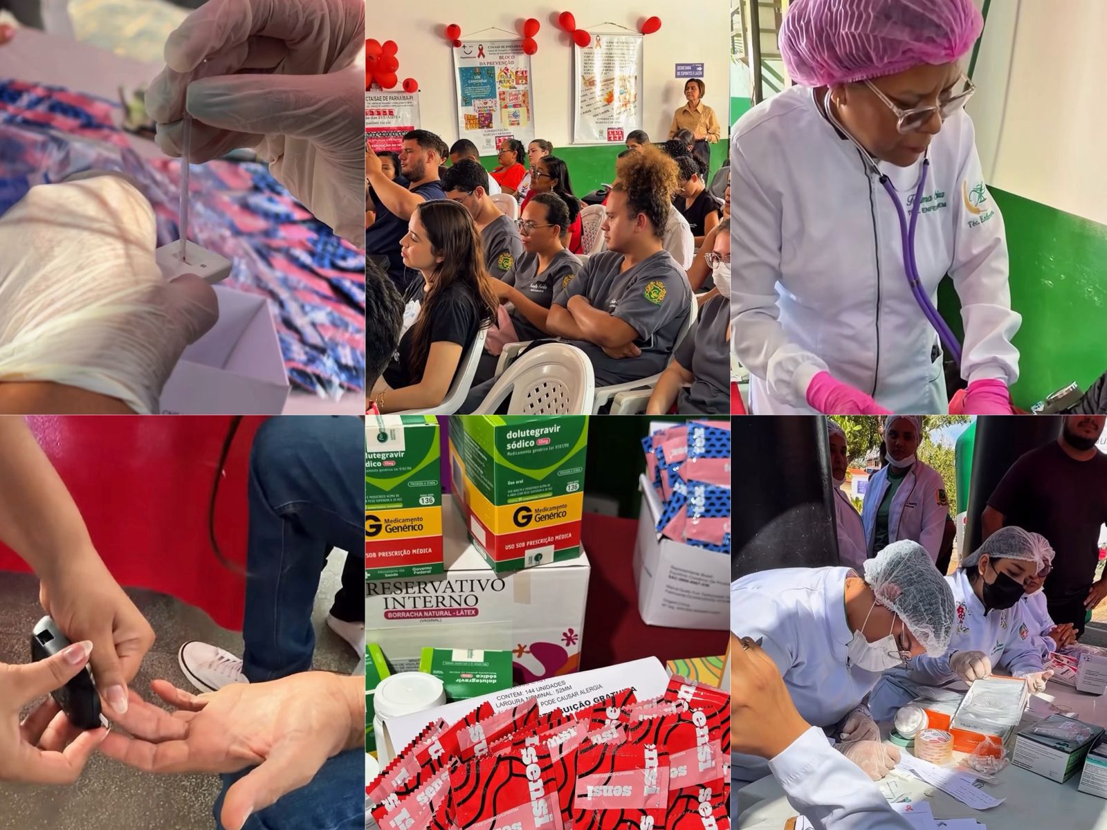 Ação em saúde Dezembro Vermelho - Foto: Prefeitura de Parnaíba