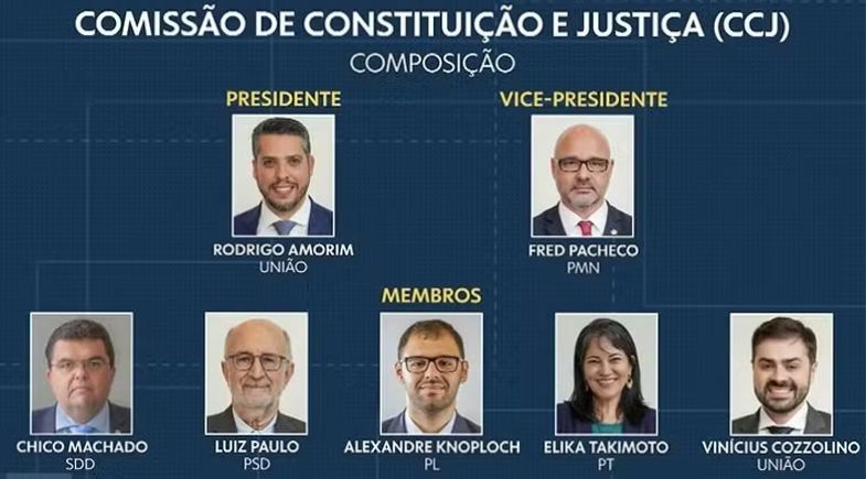 Membros da Comissão de Constituição e Justiça - Foto: Reprddução