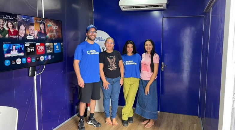 Município de Pimenteiras recebe serviços da Carreta do Programa Brasil Antenado 