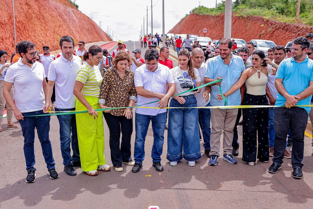 Governador inaugura avenida e nova base da PM para fiscalização de divisa