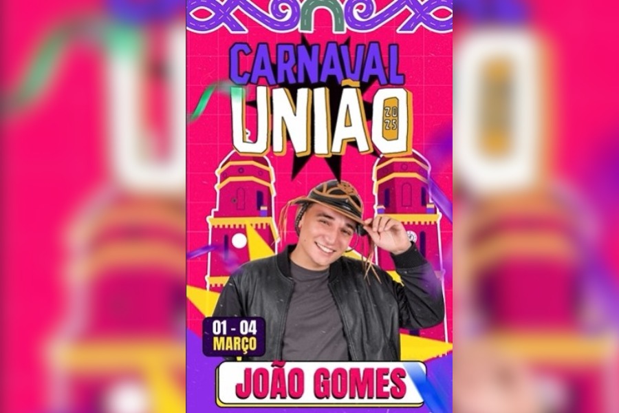 Prefeitura de União confirma João Gomes no Carnaval de 2025 