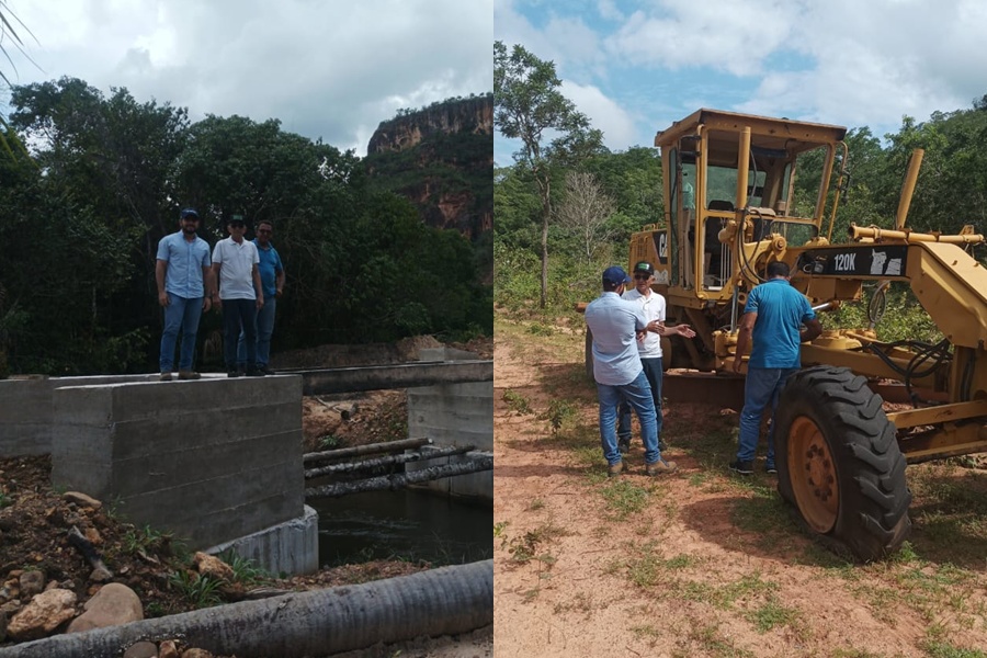 Prefeito Agamenon Franco realiza visita técnica em estradas de Ribeiro Gonçalves