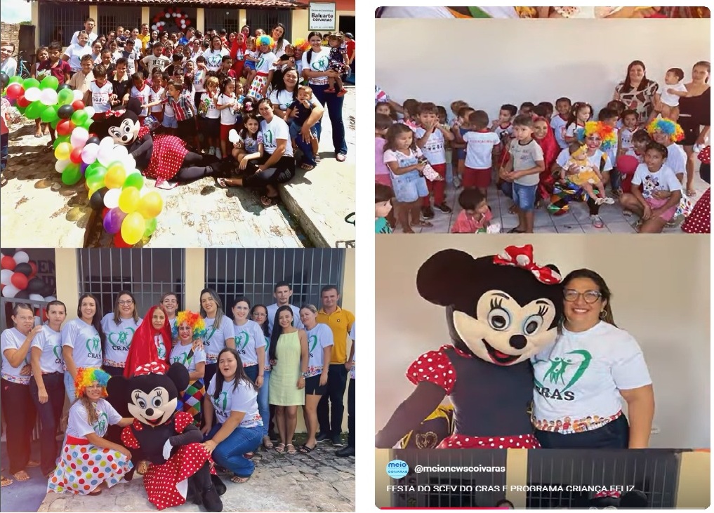 Festa de abertura do SCFV do CRAS e programa Criança Feliz de Coivaras