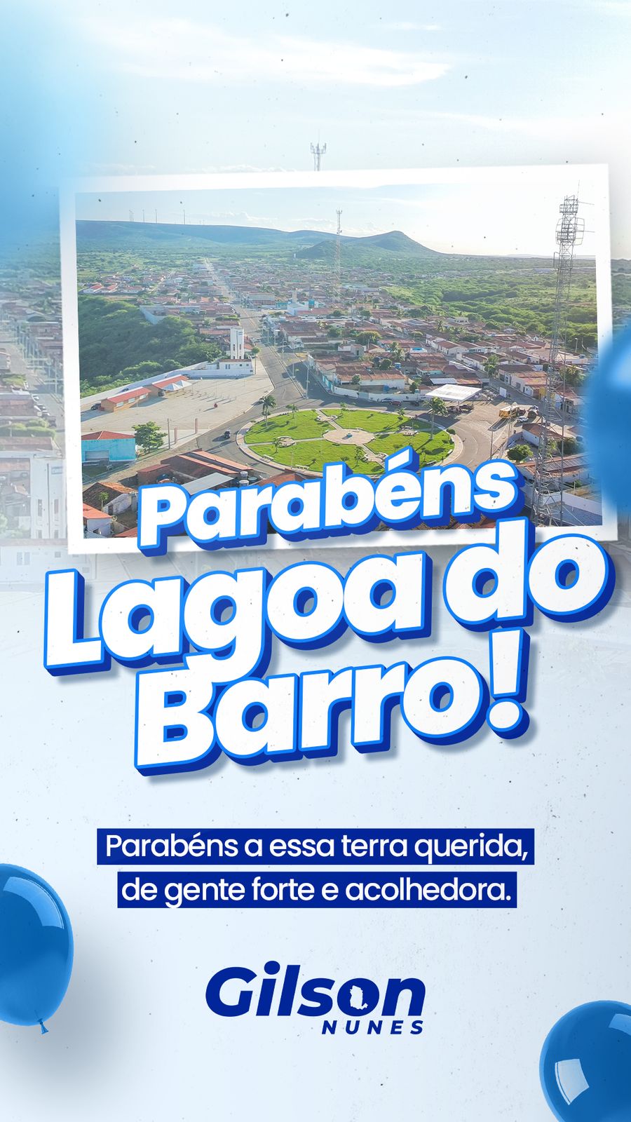 Município de Lagoa do Barro do Piauí comemora mais um ano de história, força e união