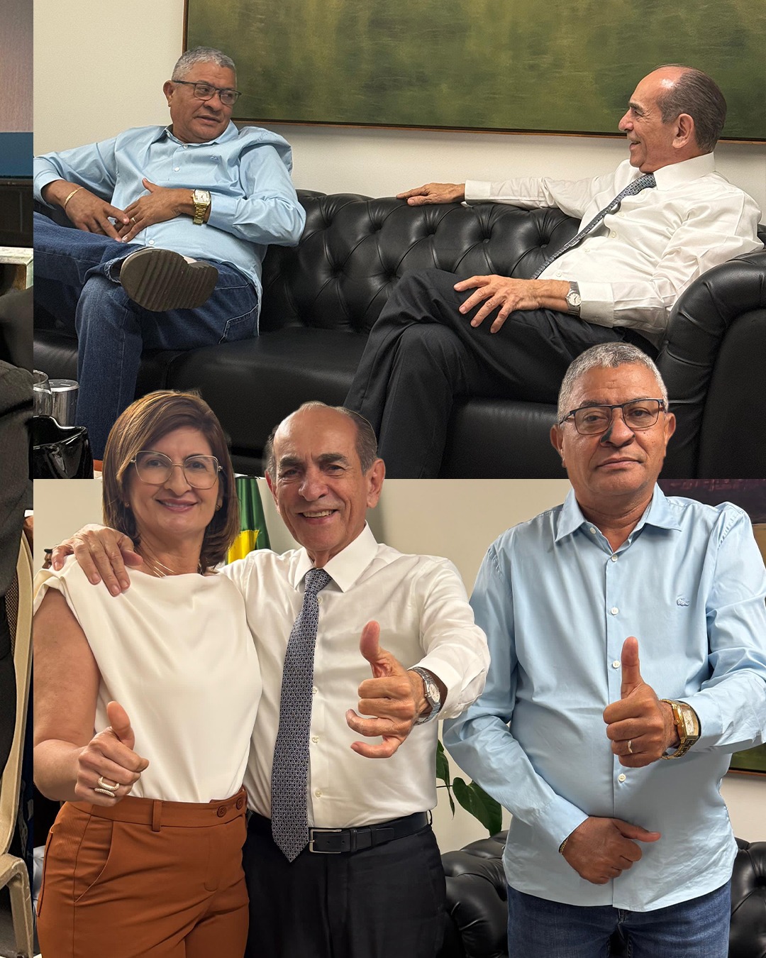 Prefeito com lideranças políticas (Divulgação)