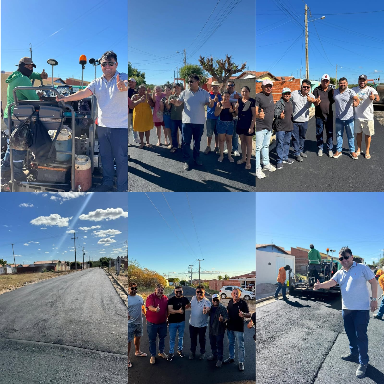 Asfalto novo em Alegrete do Piauí: ruas recebem melhorias | Foto: Reprodução