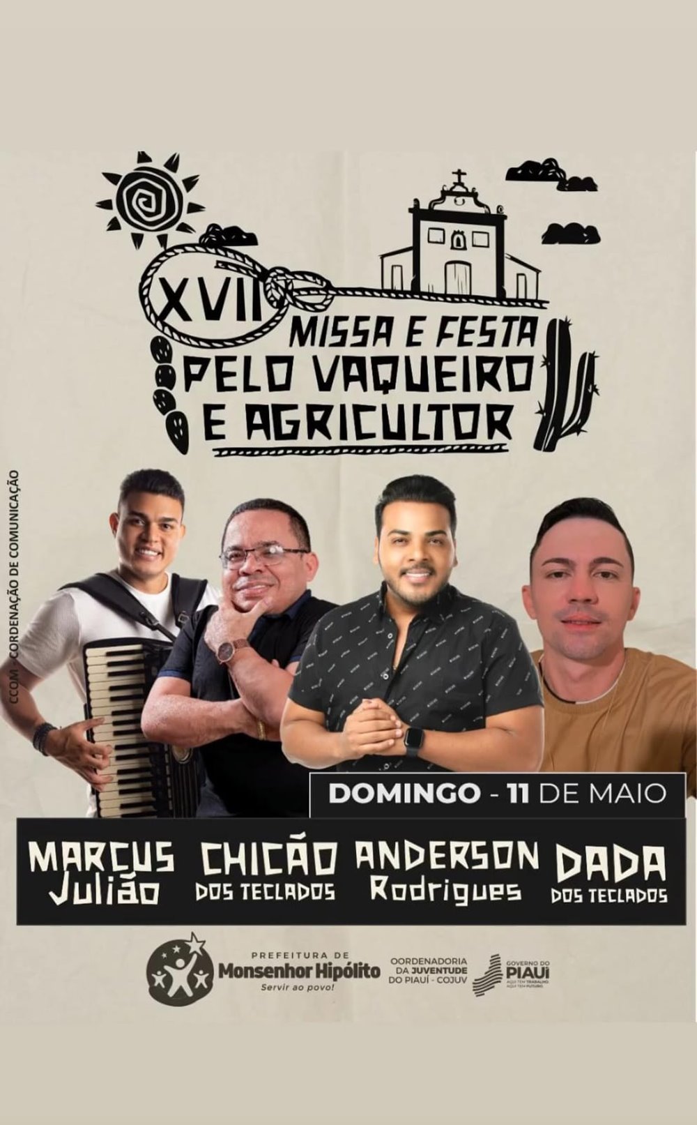 Monsenhor Hipólito realiza a XVII Missa e Festa pelo Vaqueiro e Agricultor no dia 11 de maio - Imagem 1