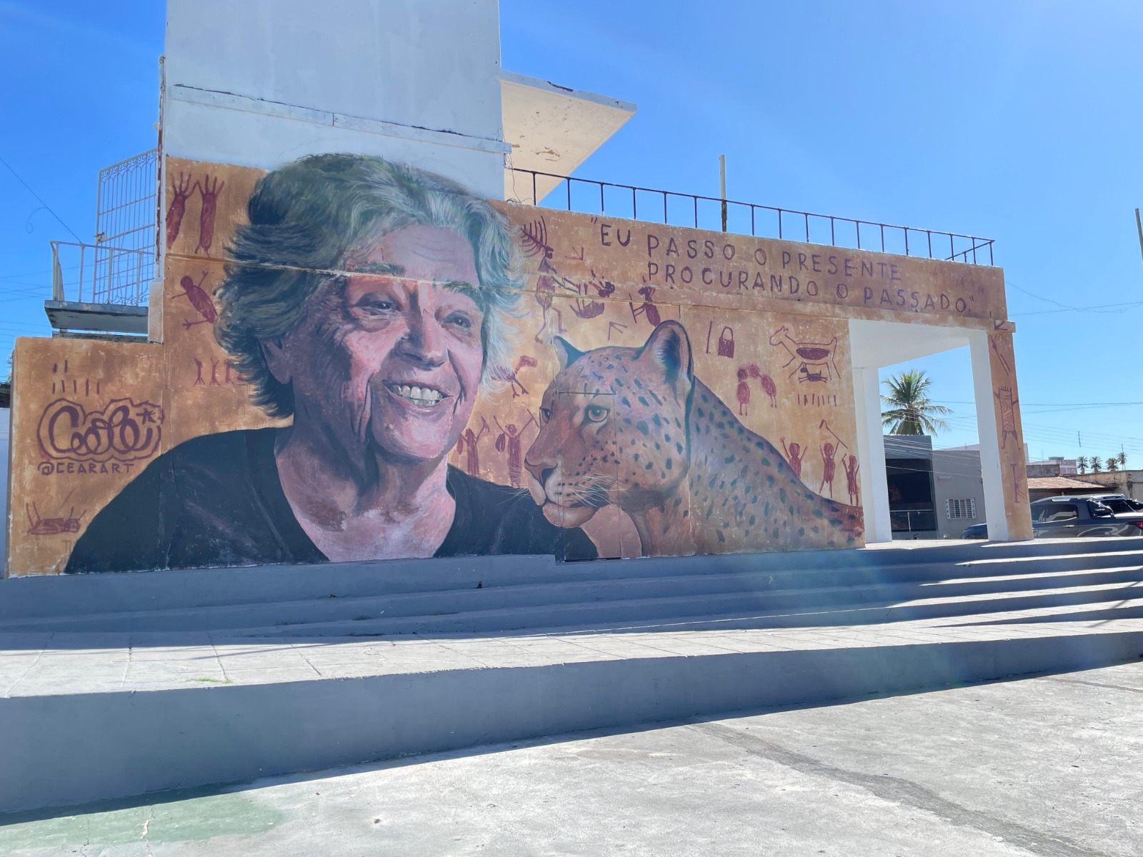 Niède Guidon ganha mural na Praça do Abrigo, em São Raimundo Nonato - Imagem 1
