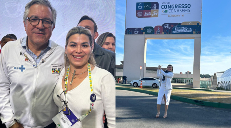 Secretária de Saúde de José de Freitas participa do Congresso Nacional do CONASEMS