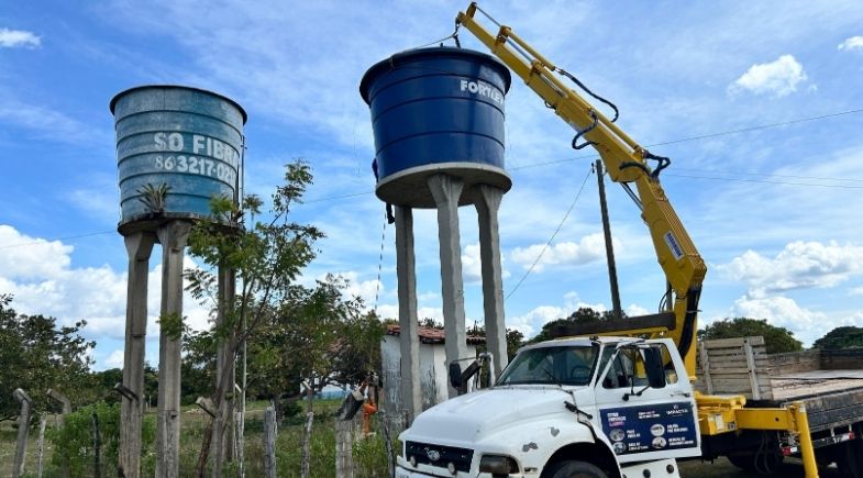  Prefeitura de Esperantina instala caixa d’água de 10 mil litros em comunidade rural - Foto: Divulgação