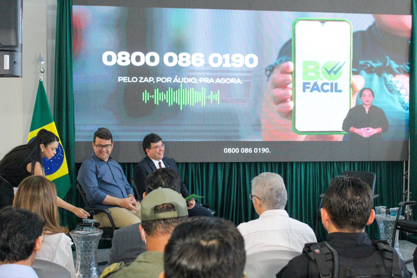 Coletiva de imprensa sobre a plataforma BO Fácil | Foto: Raíssa MoraisColetiva de imprensa sobre a plataforma BO Fácil | Foto: Raíssa Morais