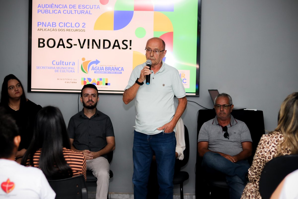 Água Branca: Audiência de Escuta Pública da Política Nacional Aldir Blanc