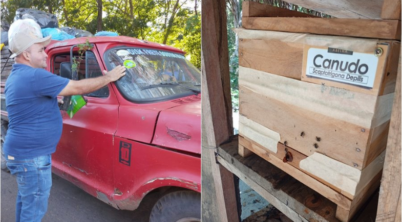 Secretaria de Meio Ambiente realiza blitz educativa e visita meliponário na escola Família Agrícola dos Cocais