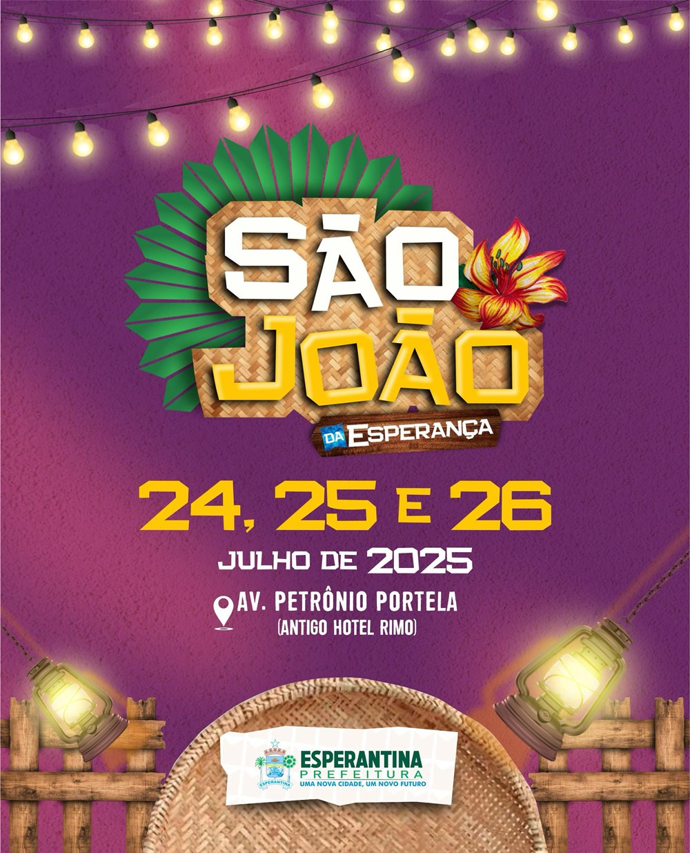 Prefeitura de Esperantina anuncia datas do São João da Esperança 2025 - Imagem 1
