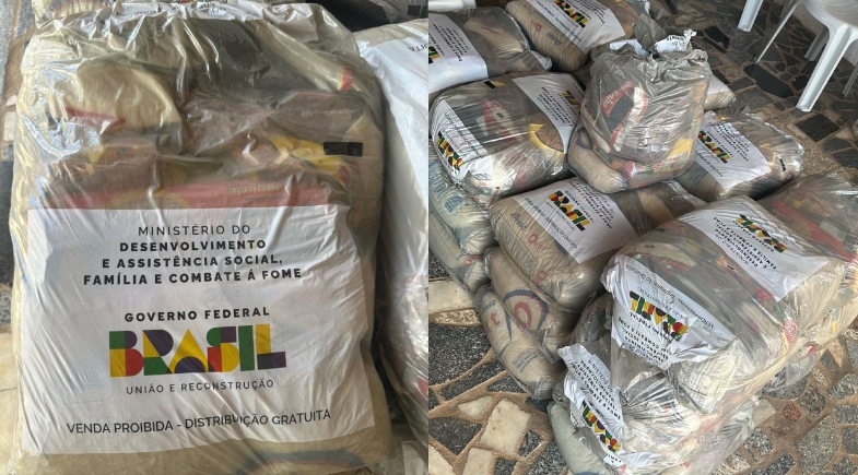 Cestas básicas eram do MDS | FOTO: PF