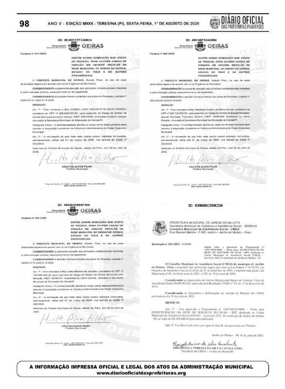 Prefeitura assina nomeação que reintegra diretoras de escolas municipais - Imagem 1