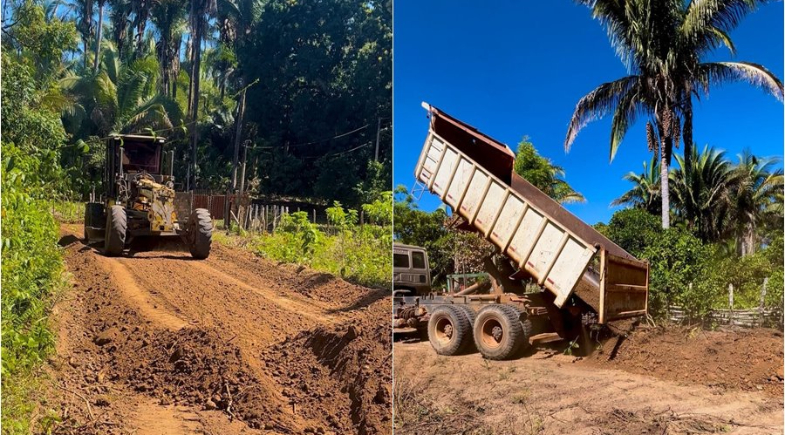 Prefeitura de São João do Arraial recupera estradas vicinais na zona rural