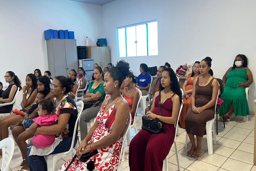 Mães recebem enxovais e orientações em Jardim do Mulato