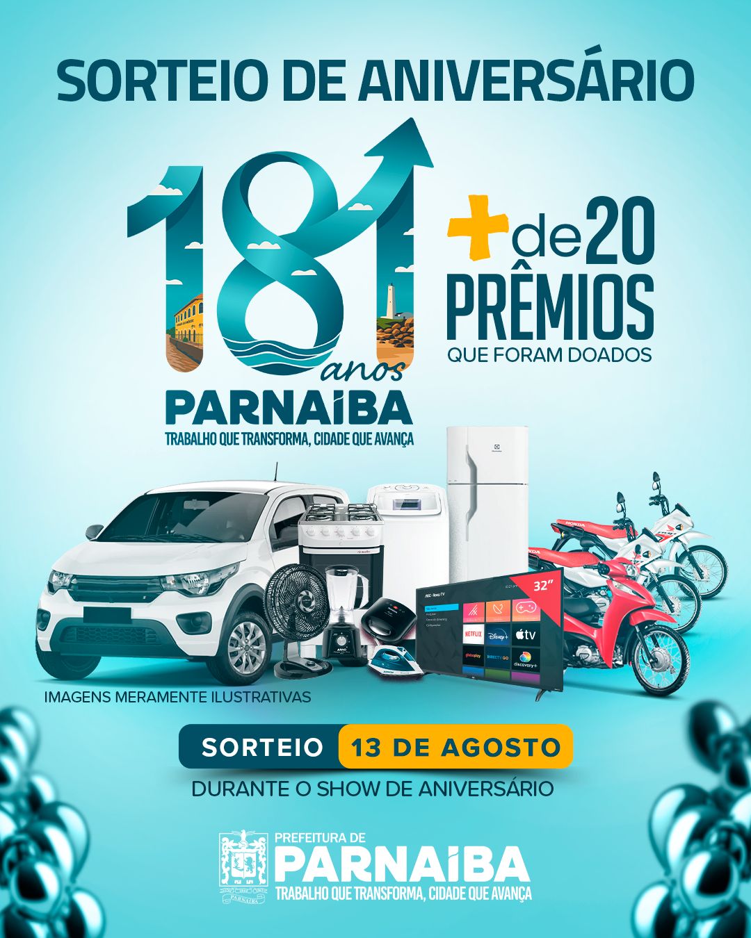 Prefeito Francisco Emanuel anuncia aniversário de Parnaíba com grandes shows e sorteios para a população - Imagem 1