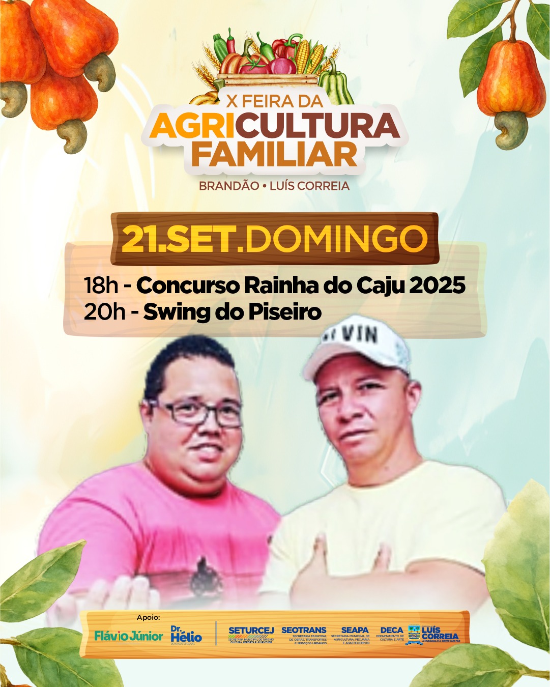 Prefeitura de Luís Correia divulga atrações da 10ª Feira da Agricultura Familiar do Brandão - Imagem 3