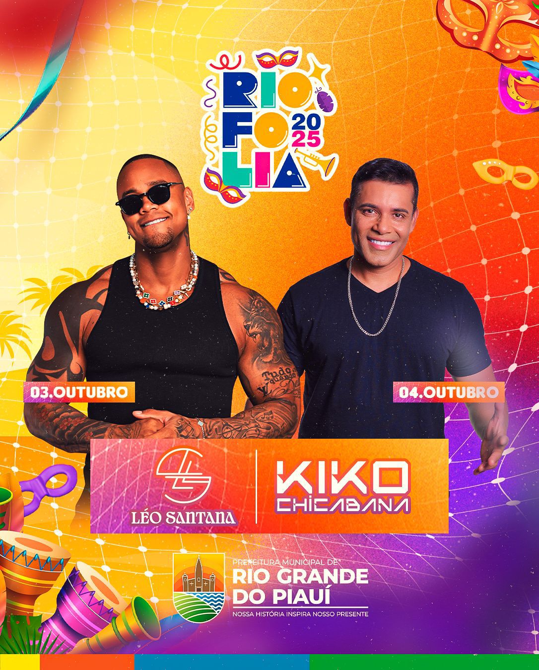  Rio Grande do Piauí confirma as primeiras atrações para Rio folia 2025 - Imagem 1