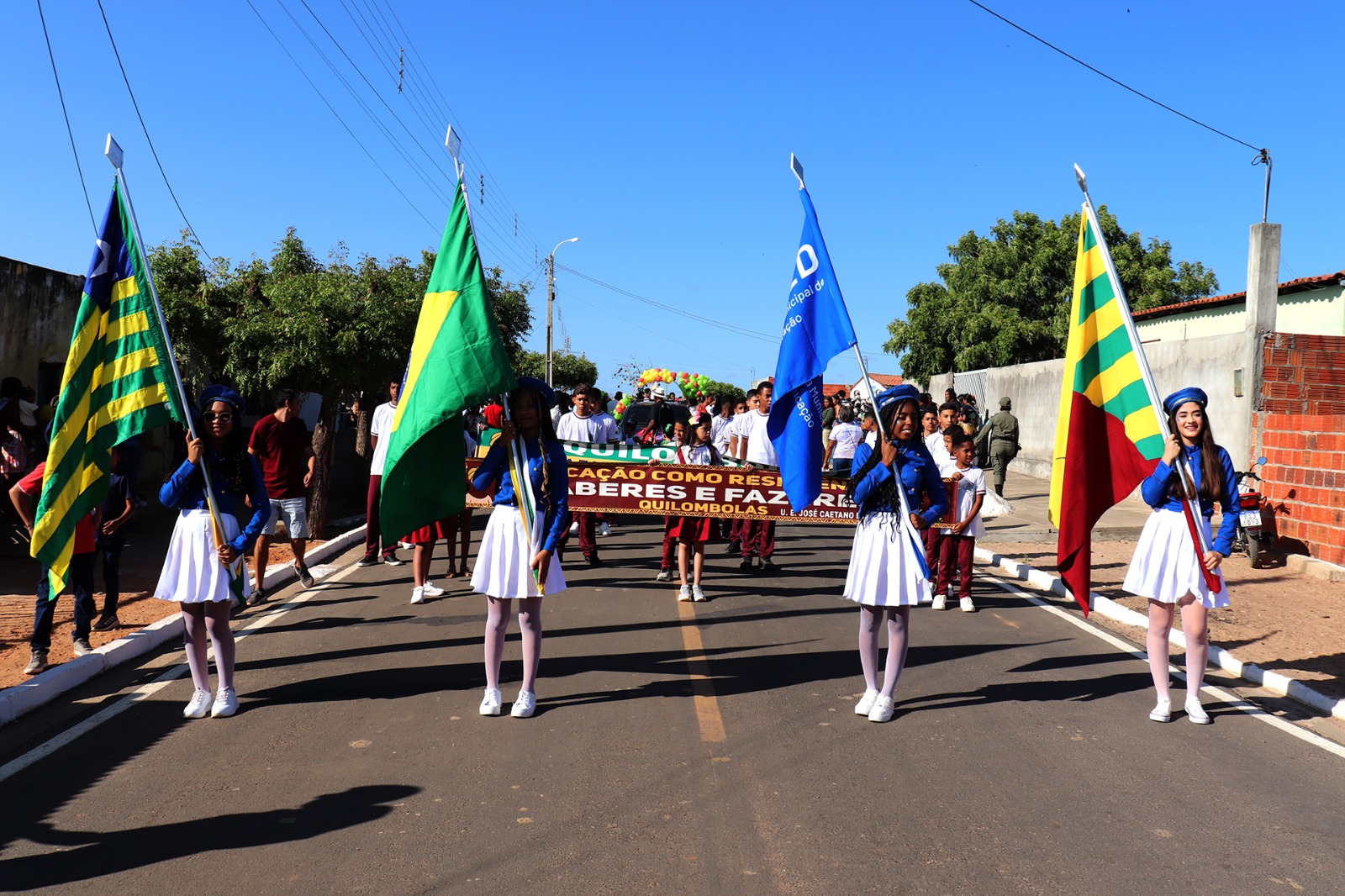 Quilombo Lagoas faz história com primeiro Desfile Cívico no povoado São Vitor - Imagem 1