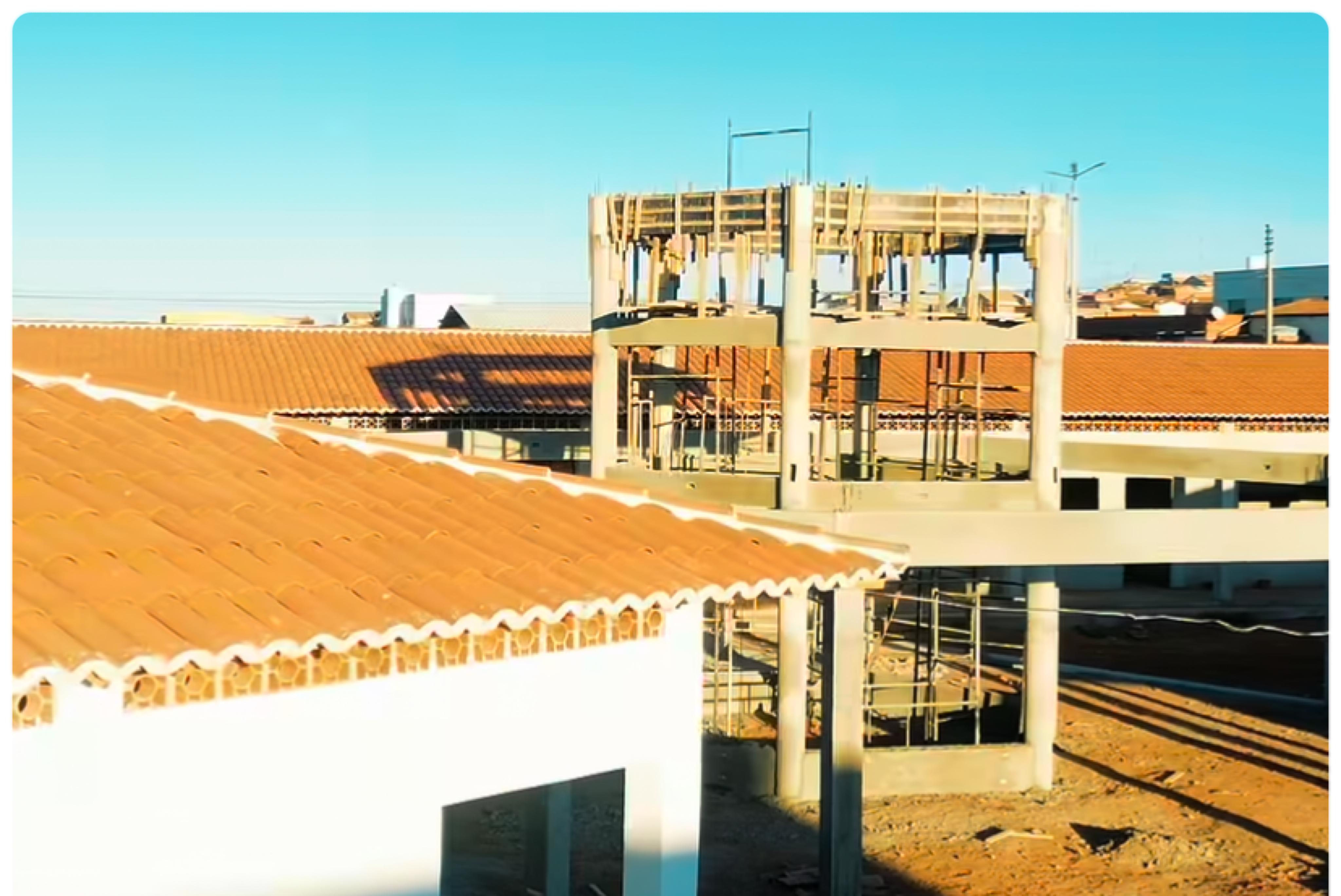 Obras de nova escola em Queimada Nova está em ritmo avançado  - Imagem 1