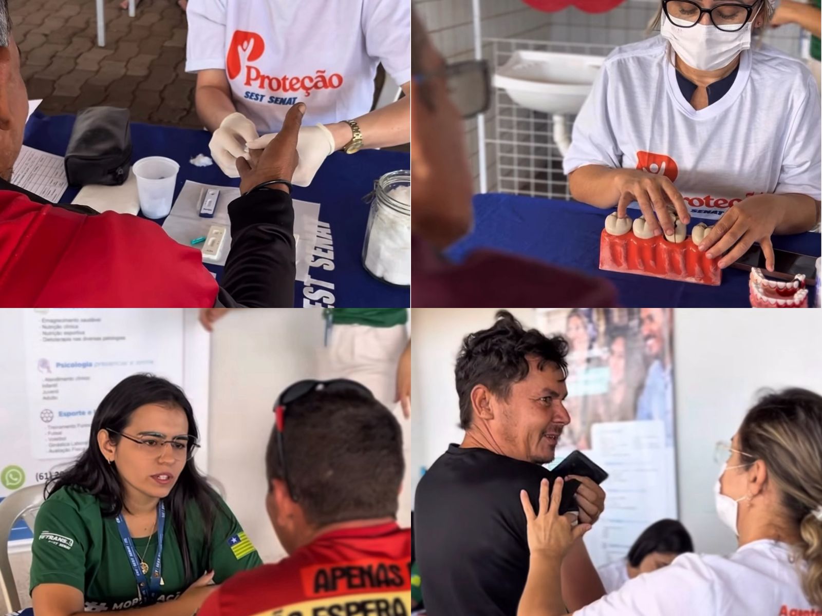 Ação em serviços de saúde para caminhoneiros em Marcolândia - Foto: Prefeitura de Marcolândia