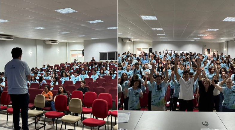 Alunos do 9º ano participam de Revisão do SAEB com atividades educativas e esportivas em Esperantina