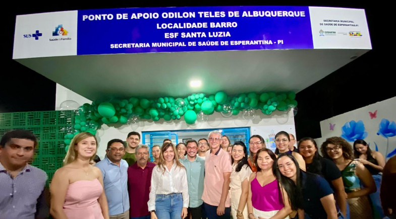 Prefeitura de Esperantina inaugura Ponto de Apoio à Saúde Odilon Teles de Albuquerque na localidade Barro