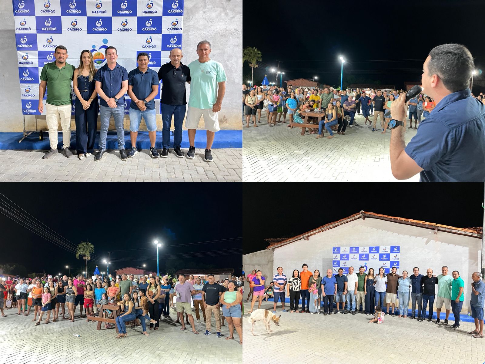 Inauguração da reforma da Praça da comunidade Cajazeiras de Baixo - Foto: Prefeitura de Caxingó