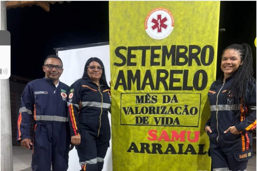 Prefeitura de Arraial promove ação em alusão ao Setembro Amarelo - Imagem 1