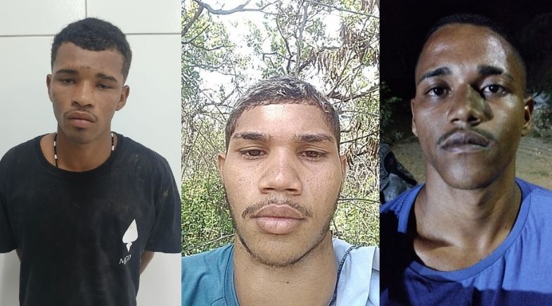 Vitinho, Antonio Diego e Carlos Charles, respectivamente./Foto: Arquivo Pessoal