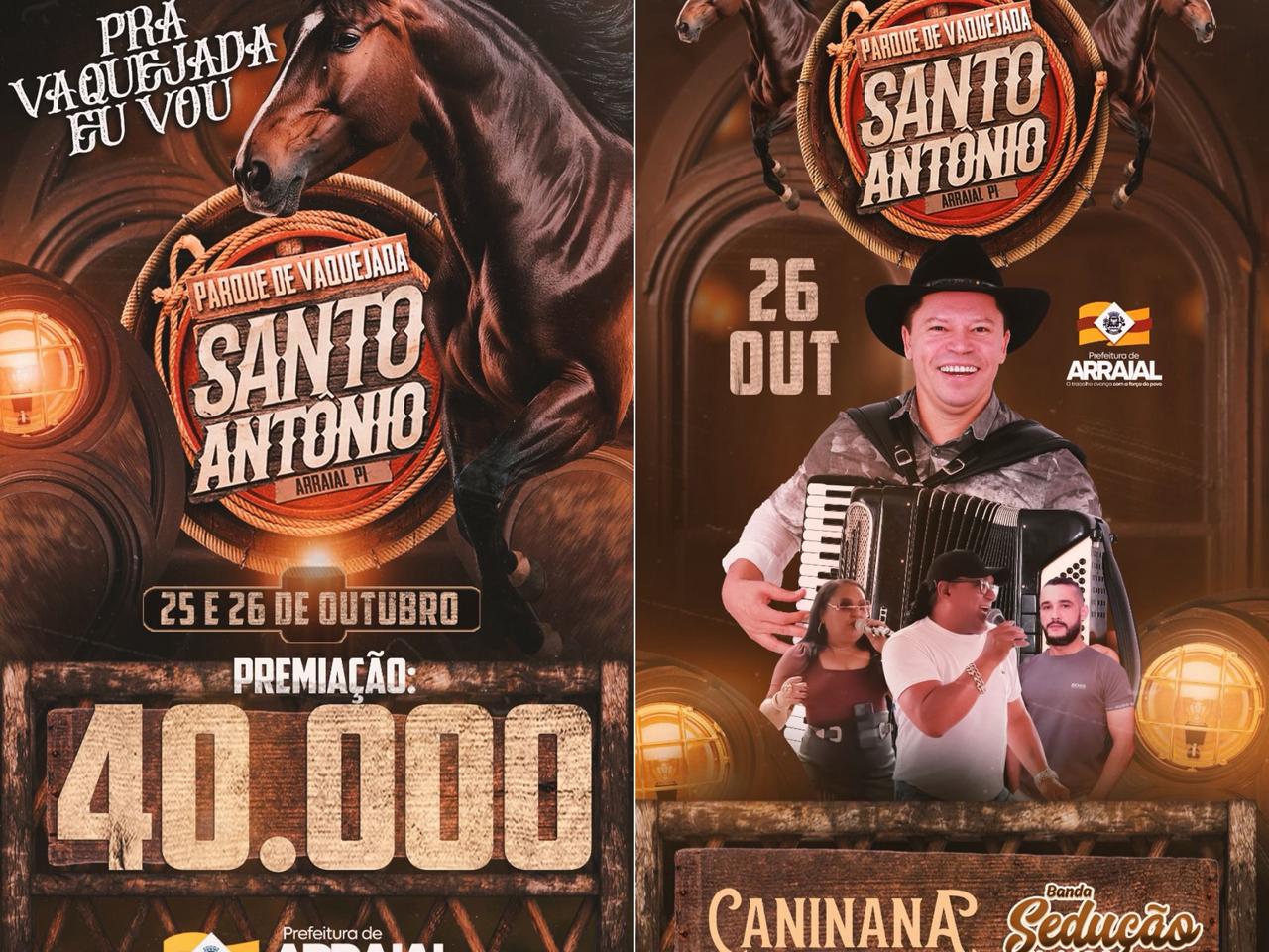 Programação da Festa dos Vaqueiros