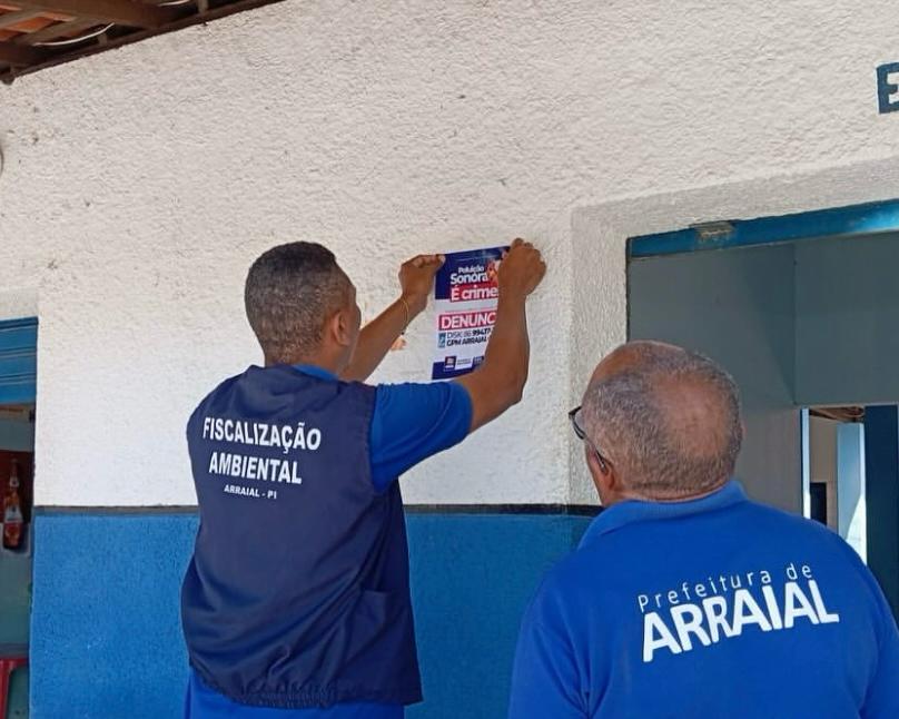 Prefeitura de Arraial promove ação educativa no combate à poluição sonora no município