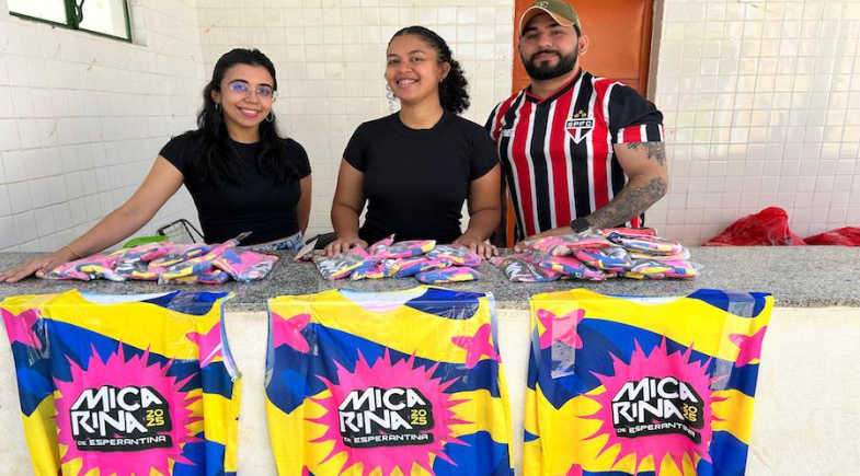 Troca de alimentos e ração por abadás da Micarina 2025 já começou em Esperantina