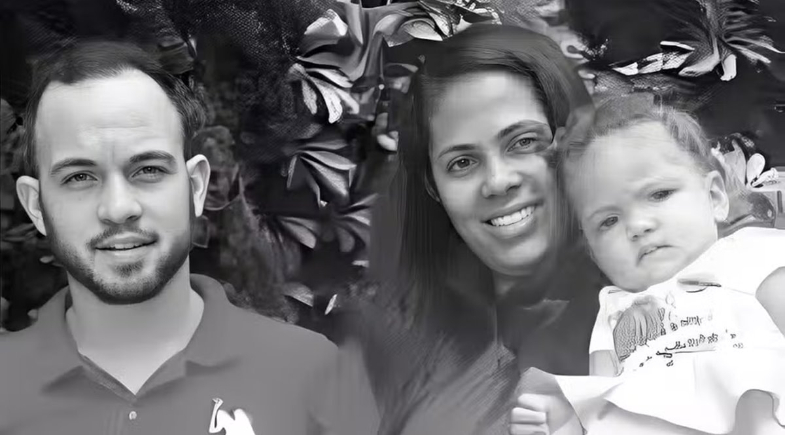 Rodrigo, a esposa Edileia e a filha Rebeca | Reprodução/Redes Sociais