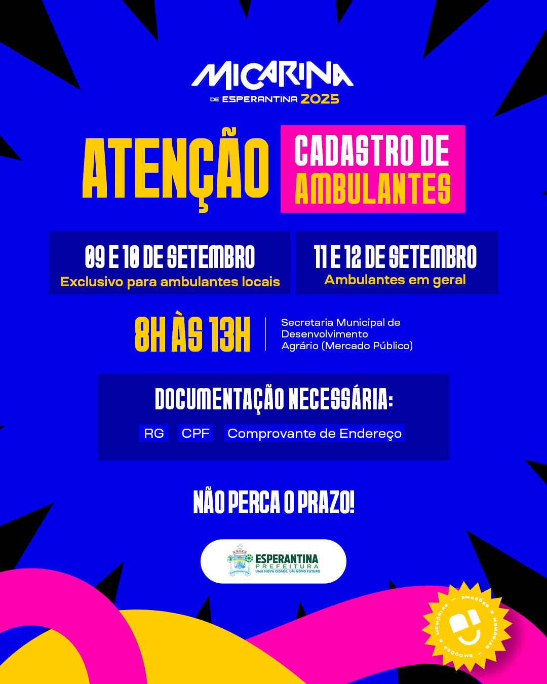 Prefeitura de Esperantina inicia cadastro de ambulantes para a Micarina 2025 - Imagem 1