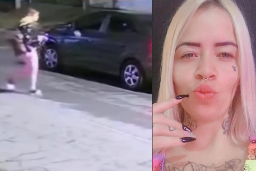 Última imagem da mulher antes de desaparecer. Foto: Reprodução